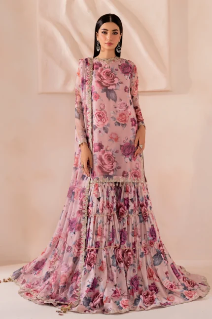 EMBROIDERED CHIFFON SF-708